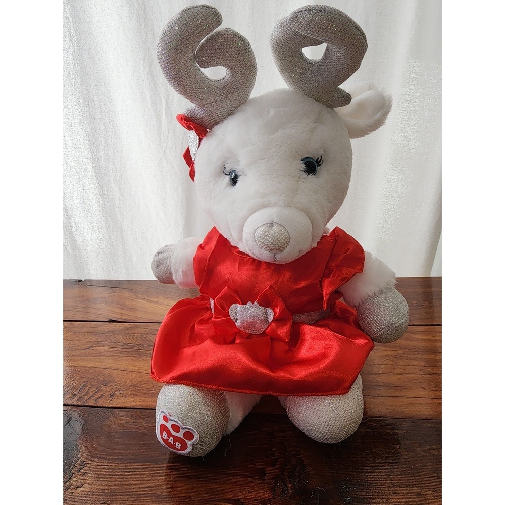 Build A Bear Reindeer Glisten Plush Toy 16"‎ Christmas